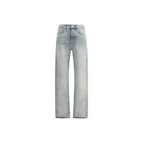 AMIRI High Waist Straight Leg Jeans