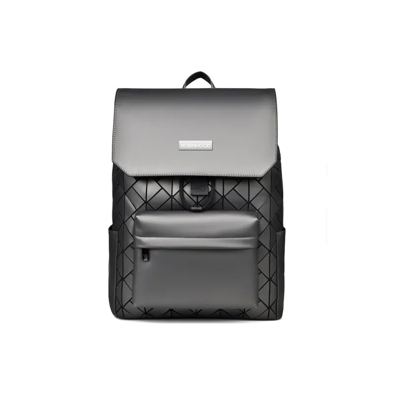 ROBINHOOD Oxford Backpack Regular Men's Black/Gray/Dazzling Color-9
