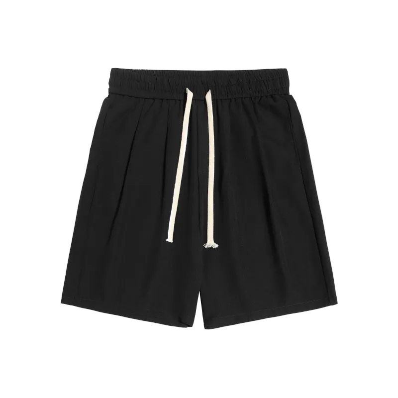 SEANBYSEAN Loose Fit Shorts Unisex Black-0