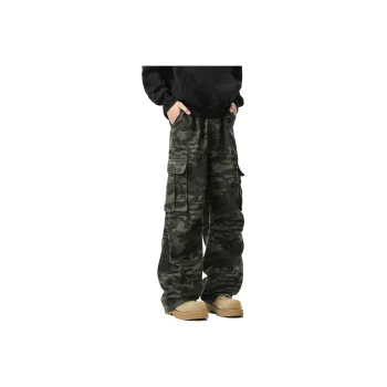PAINT STAIN Cargo Pants Unisex Classic Camouflage Elements