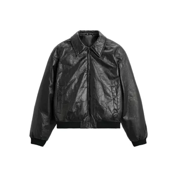 ZARA Leather Jacket Men's Black
