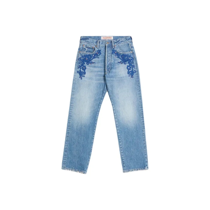 Valentino SS25 Jeans Men's Blue-0