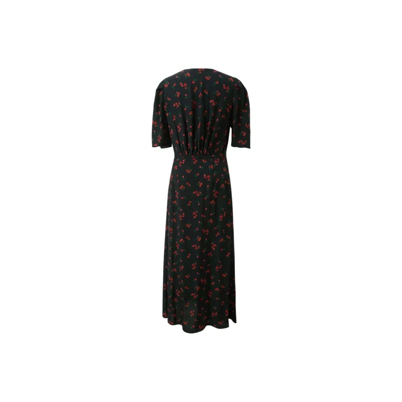3COLOUR Short Sleeved Dress Women's Raven Floral-1