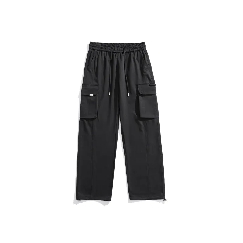 Topland Cargo Pants Unisex Matte Black-0