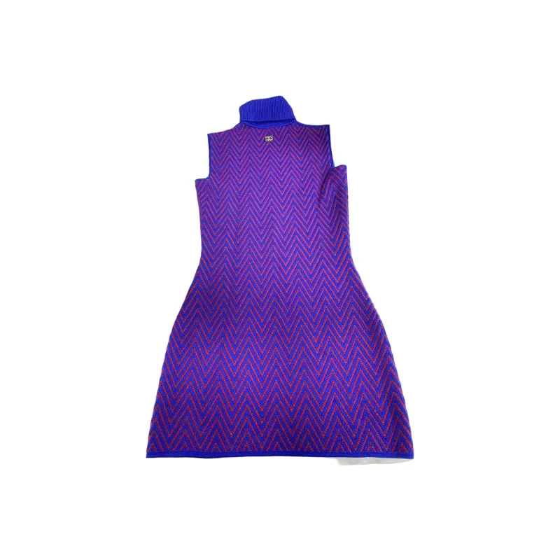CHANEL Sleeveless Dress Women's Blue Purple-1