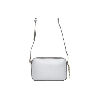 DKNY Calfskin Crossbody Bag Shoulder Bag Women's Gray Blue