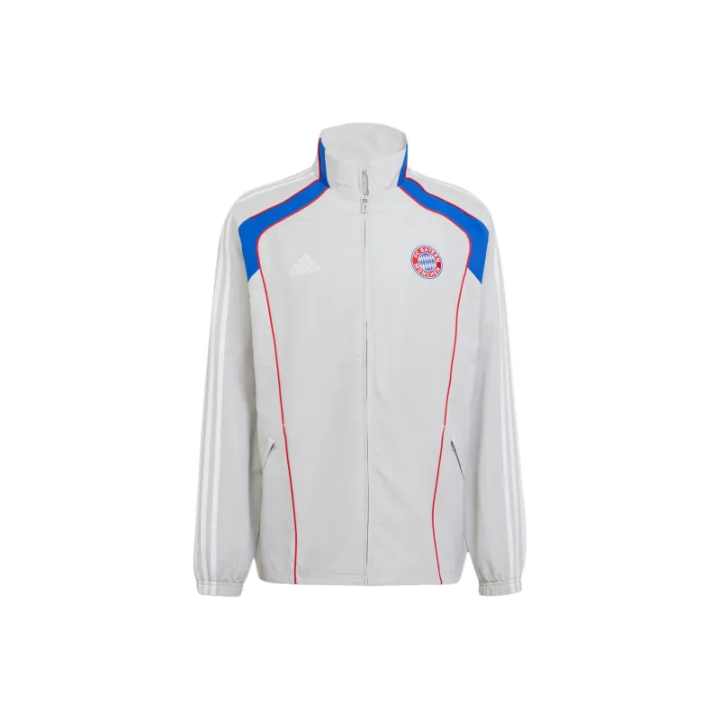 Adidas FC BayernTrack Jacket Men's Silver Gray-0