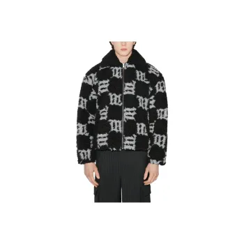 Misbhv Monogram Faux Shearling Jacket