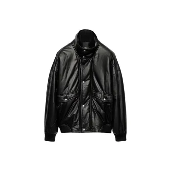 PRADA Nappa Leather Bomber Jacket