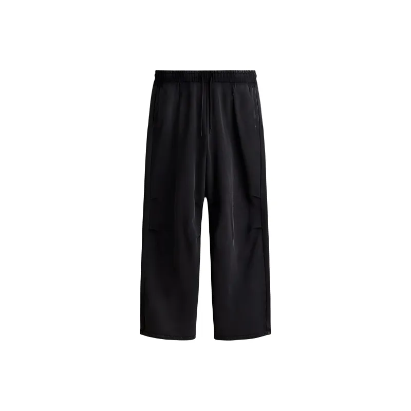 H&M Knitted Sports Pants Men's Black-0