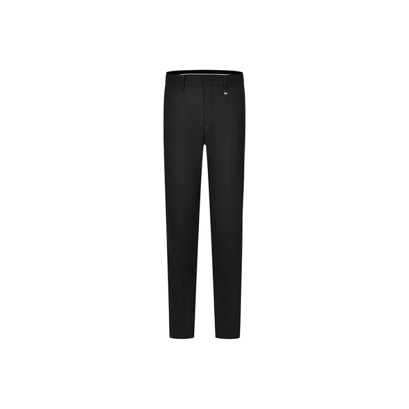RARE Suit Trousers Men Black-0