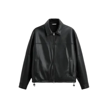 ZARA Leather Jacket Men's Black