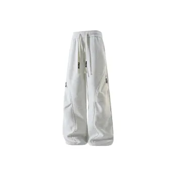 PAEFA Casual Pants Fleece Lined Thin Optional Unisex