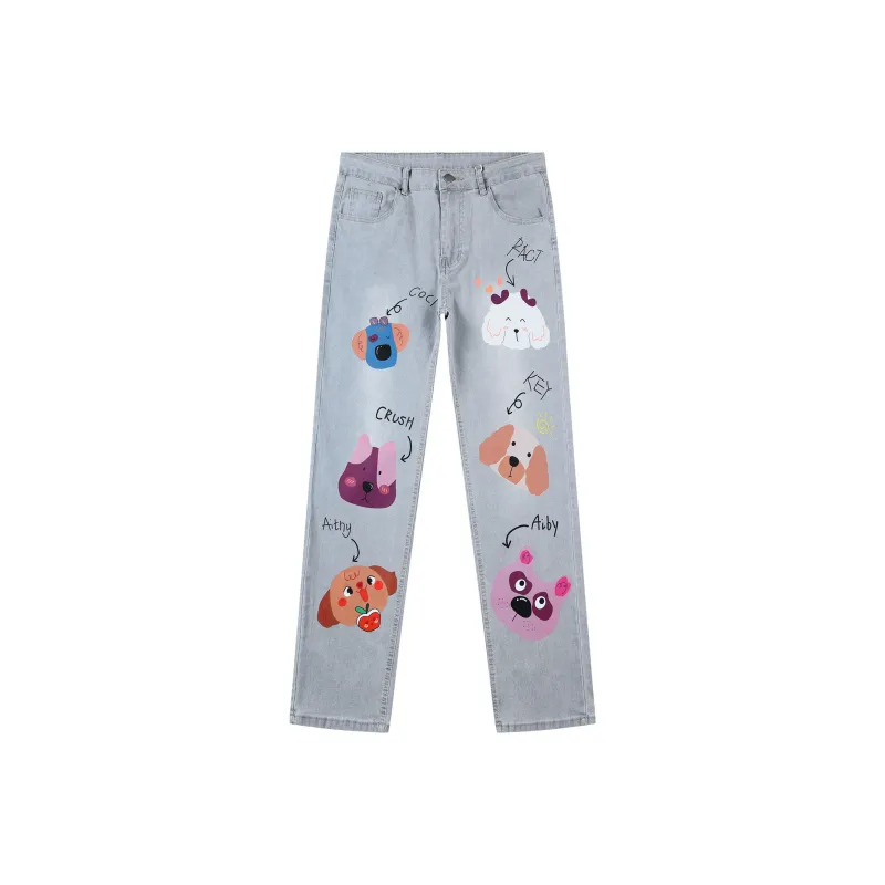 CRUSH KEY Jeans Unisex-12