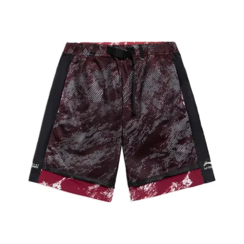 LiNing China Li Ning Casual Shorts Men Rich Burgundy