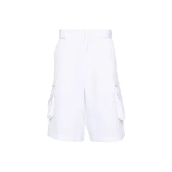 PRADA SS24 Cargo Shorts Men's White