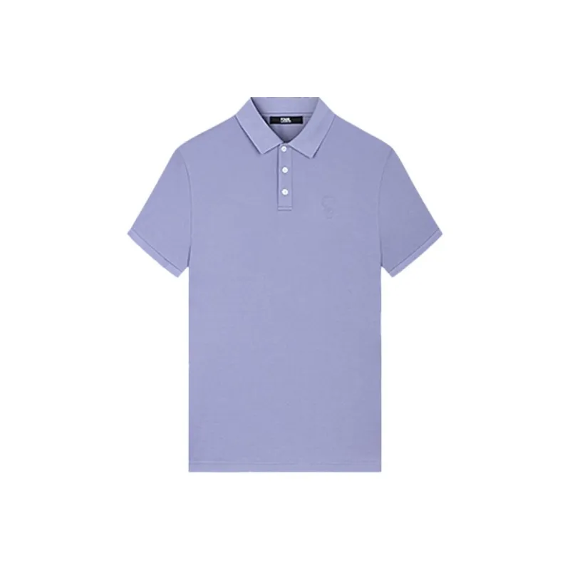 KARL LAGERFELD Polo Shirt Men's Purple-0