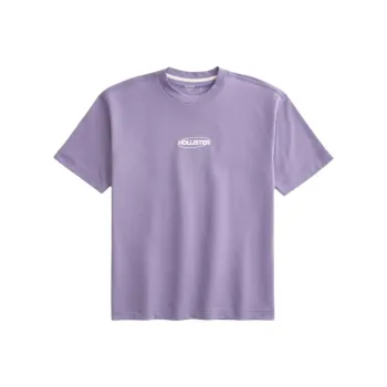 Hollister T Shirts Men Purple