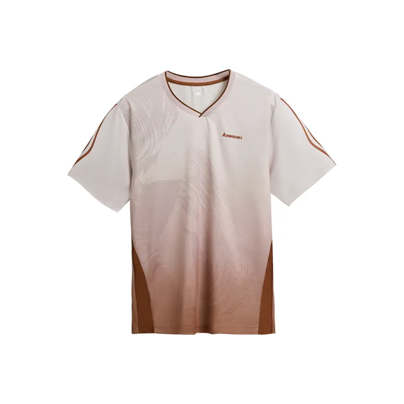 Kawasaki Feitian Series Sports & Fitness Badminton Jersey Men's Red/White-2