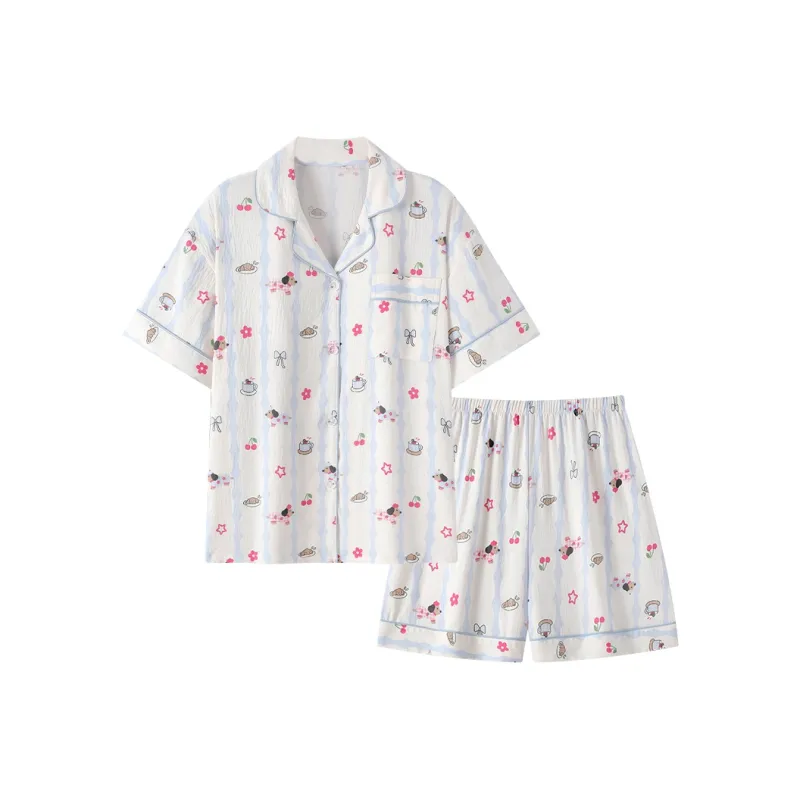 Top Melon Pajama Set Women's Image Color-0