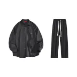 Set (Black Top + Black Pants)