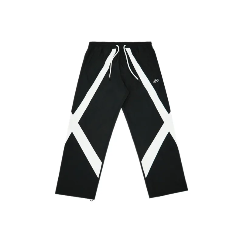 NICEID Knitted Sweatpants Unisex Black White-0