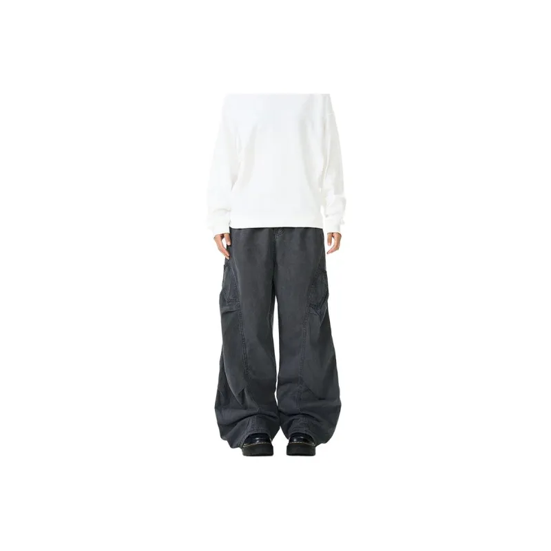 BEAR UNION Casual Pants Unisex Gray-0