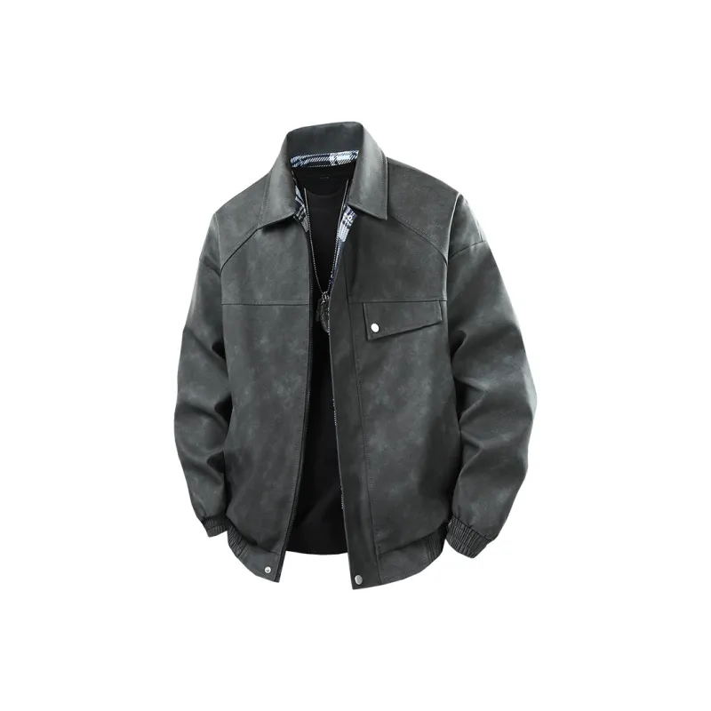 VXOXV Leather Jackets Unisex-0