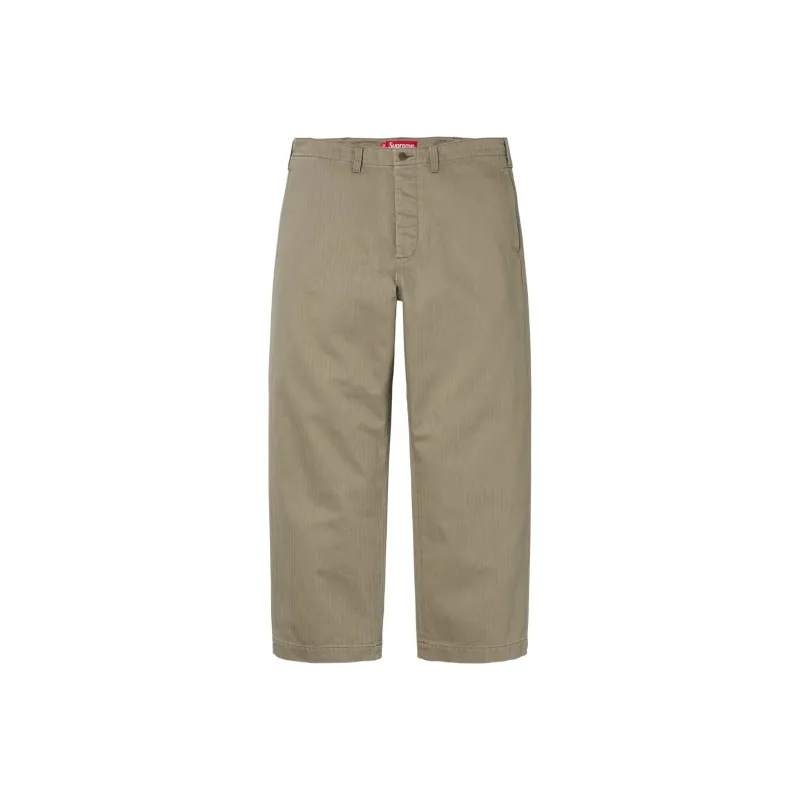 Supreme Washed Herringbone Chino Pant-0