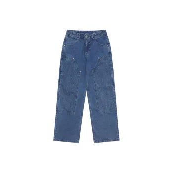 MLB MONOGRAM Collection New York Yankees SS25 Jeans Men's Standard Denim