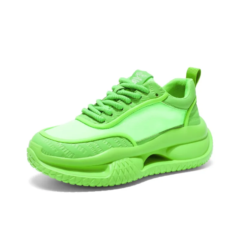 Kuding Breathable And Lightweight Low Top Chunky Sneakers Men's-7