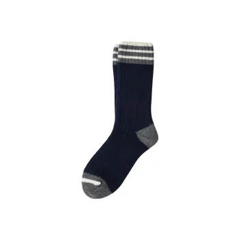 Brunello Cucinelli Mid Calf Socks Men's 1 Pack Marine Blue