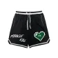 Black with Green Zipper