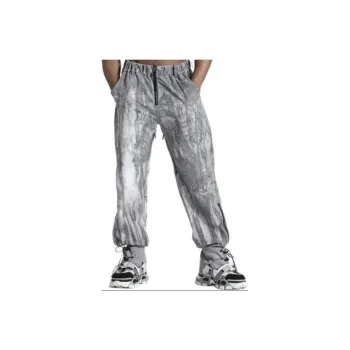 NORVINCY Western Outdoor Ink Wash Camouflage Casual Pants Unisex