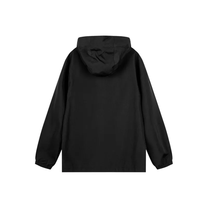 QIAODAN Trench Coat Men's Black-1