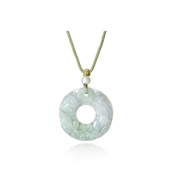 Central Fashion Tianshan Jade Necklaces Unisex