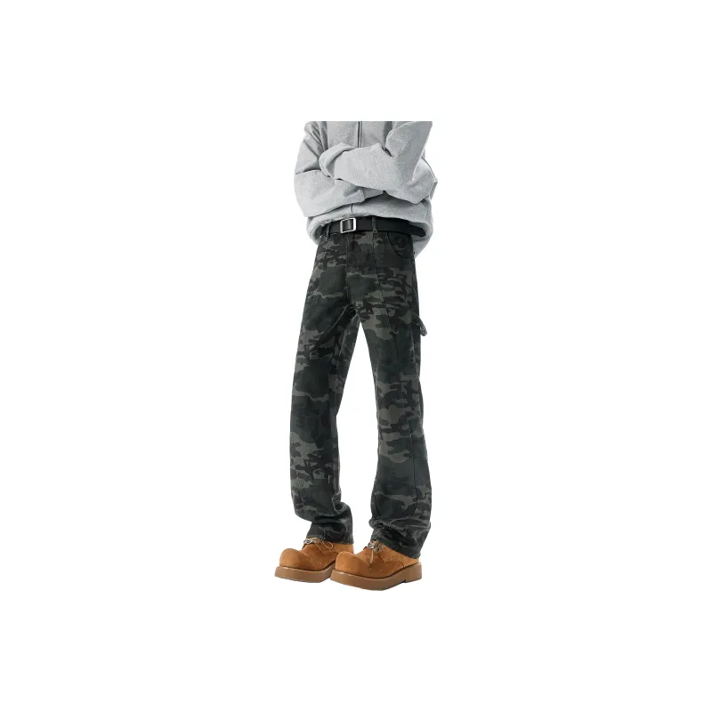 HOKLV Jeans Unisex Army Green-0