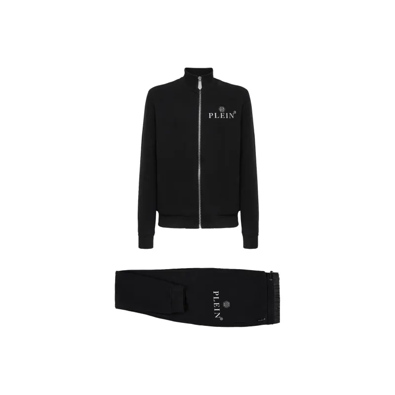 PHILIPP PLEIN Logo-Patch Two-Piece Tracksuit Set-0