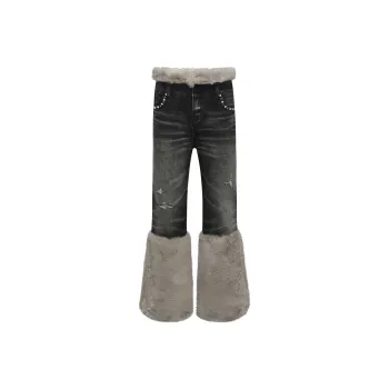 BIRTH OF ROYAL CHILD Jeans Unisex Washed Black