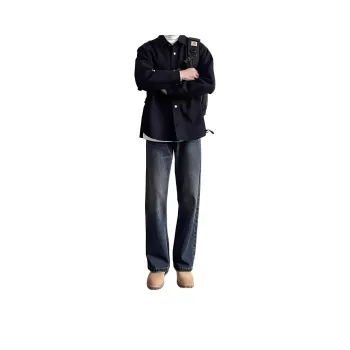 DUATOGE Jeans Men's Vintage Blue