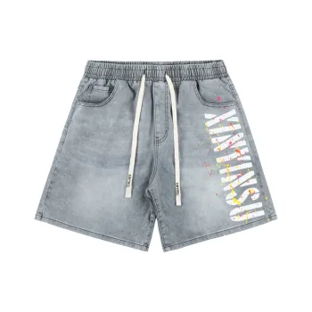 XINYINSU Denim Shorts Unisex Gray