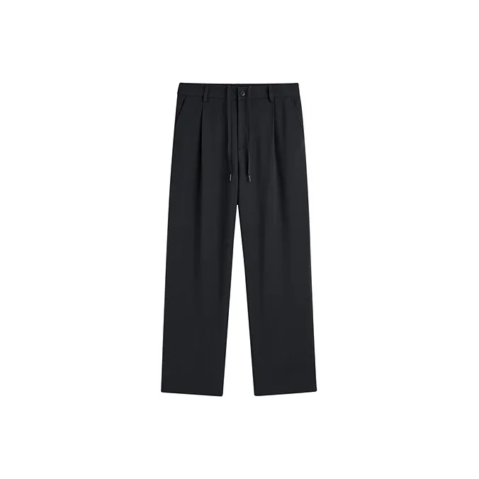 PEACEBIRD MEN Business Black Men's Suit Trouser With Casual Pants Men's-0