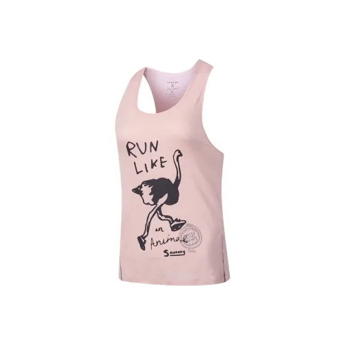 Saucony NATHAN BELL Collection Sport Vests Women's Pink