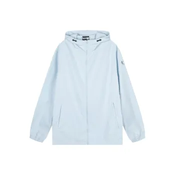 QIAODAN Trench Coat Men's Clear Sky Blue
