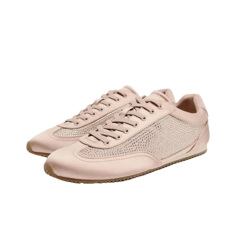 ZARA Low Top Casual Shoes Women's Pink-1
