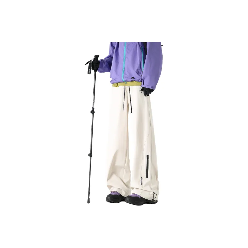 BLANC & ECLARE Slimming Cleanfit Mountain Pants With Stripes And Drawstring, Loose Fit Sports Casual Pants Unisex-7