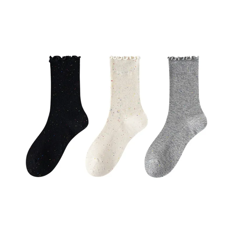 Top Melon Mid Calf Socks Women's Combo Set-30