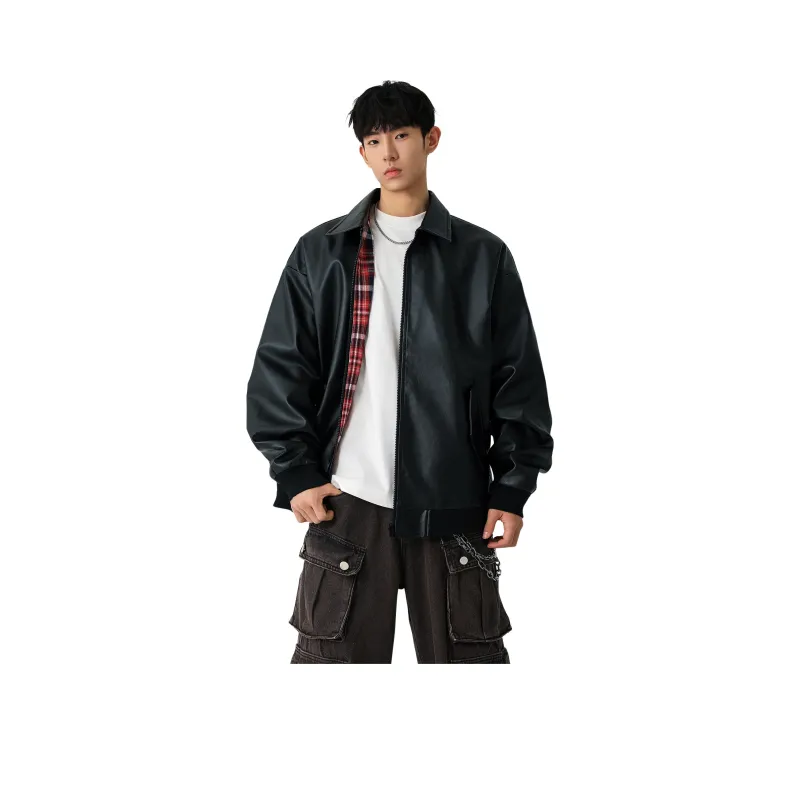 URBAN AUTHENTIC Leather Jacket Unisex-6