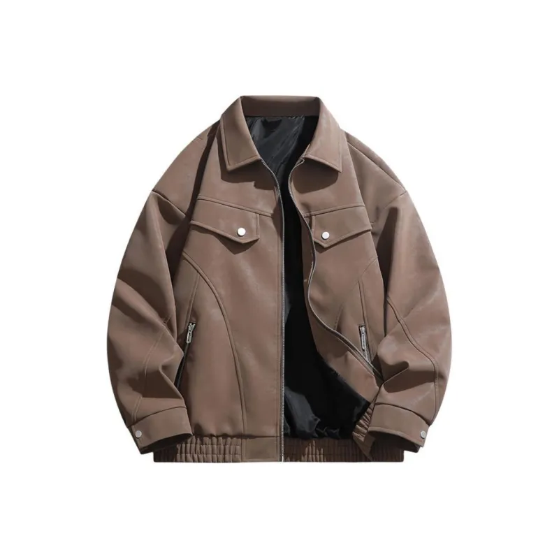 FOR FEAR THAT Leather Jacket Unisex-0