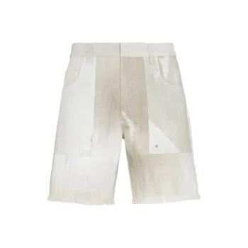 FENDI Abstract Pattern Bermuda Shorts